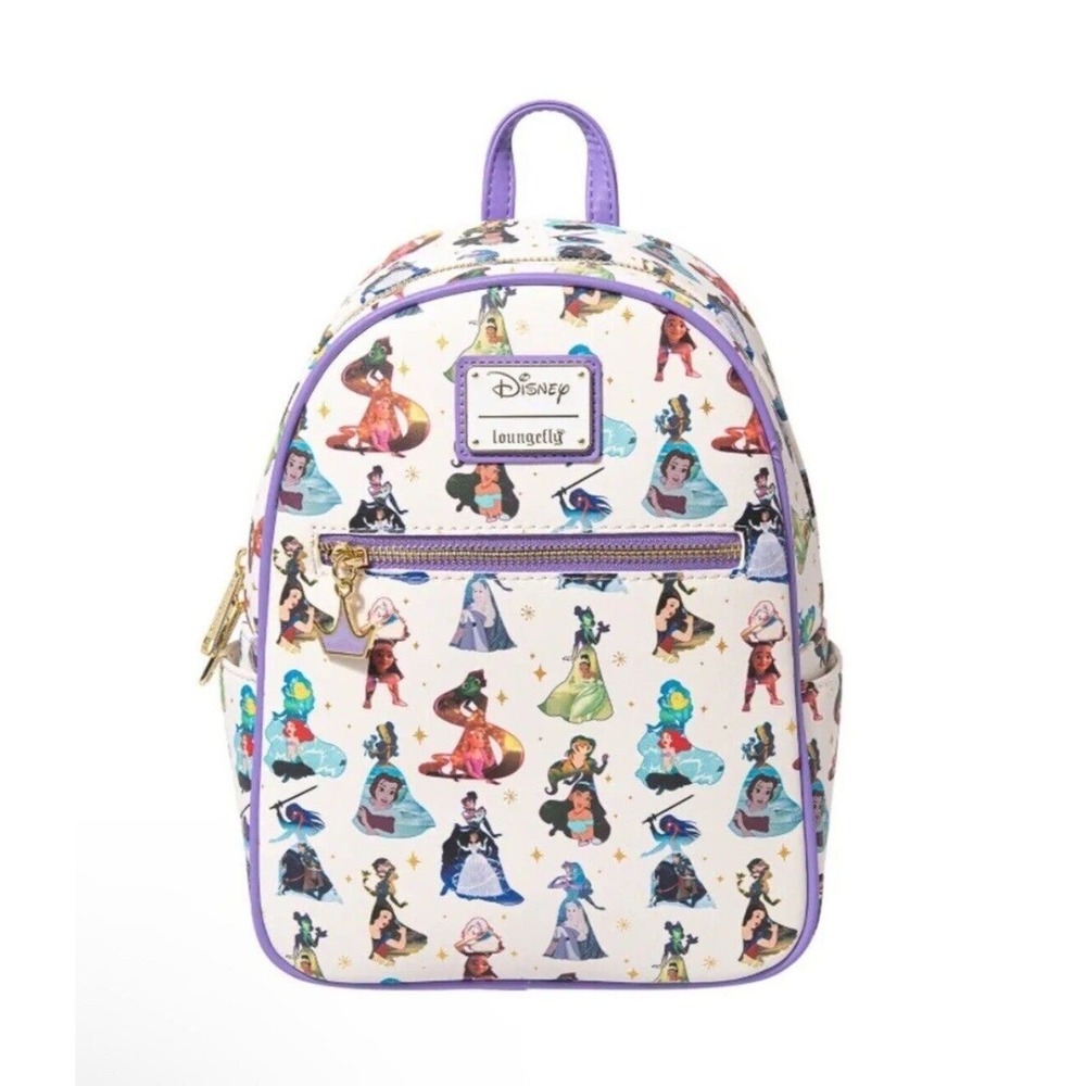 Loungefly Disney Princesses Dress Mini Backpack Jasmine Mulan Aurora Moana NEW